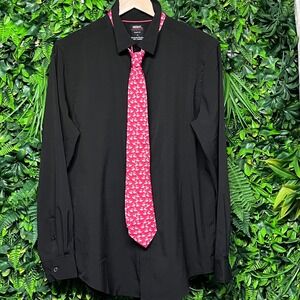 Tailorbyrd Collection Necktie Men's Red Whale Print 100% Silk‎ 3170